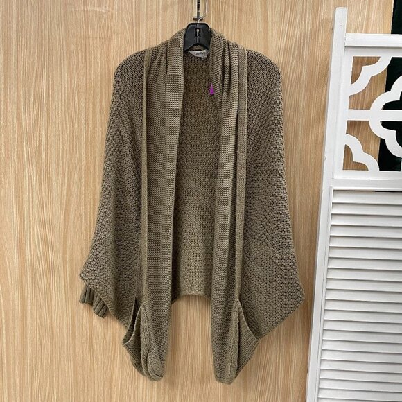 DAVI & DANI Sweaters - Davi & Dani Brown Flyaway Size 1X